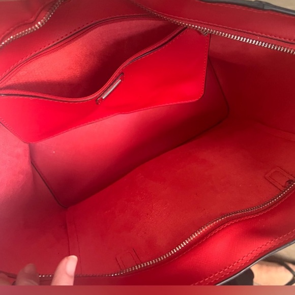 GORGEOUS GUESS Red Shoulder Bag Tote Bag - Picture 6 of 10